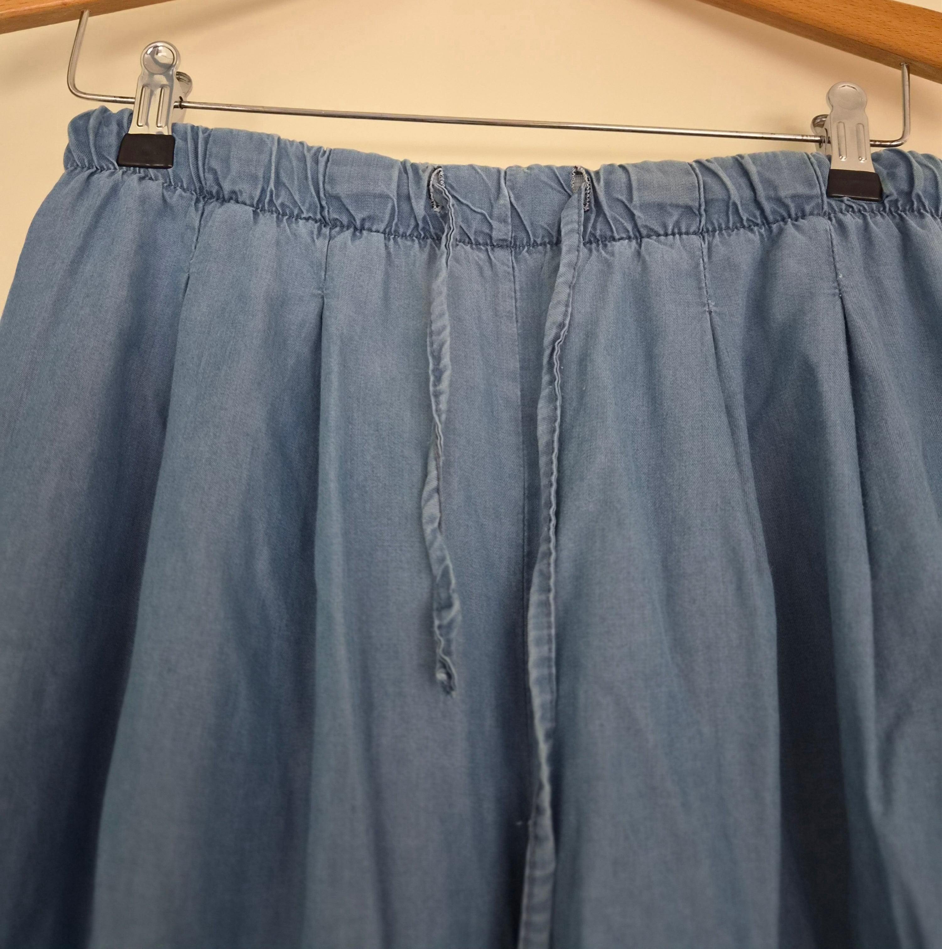 Nieuwe Trendy wijde jeanslook broek Mt M