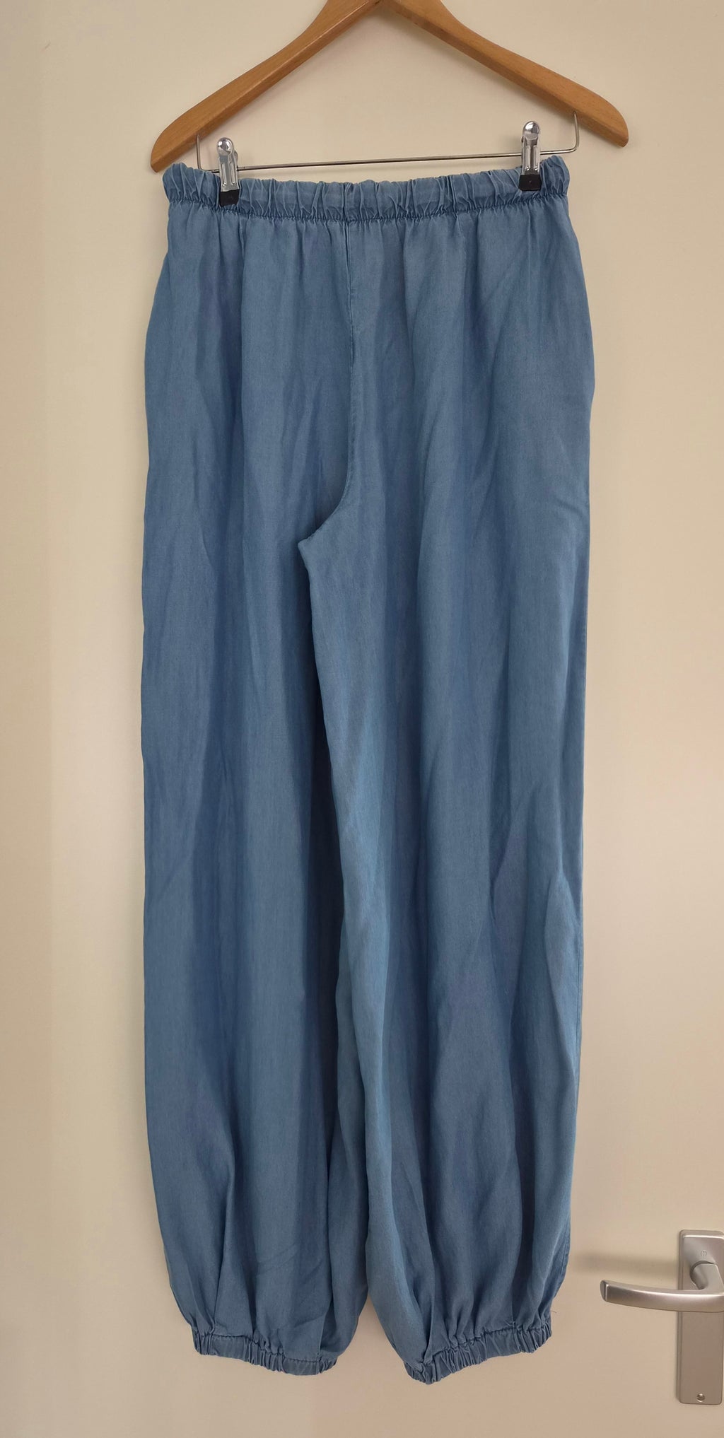 Nieuwe Trendy wijde jeanslook broek Mt M