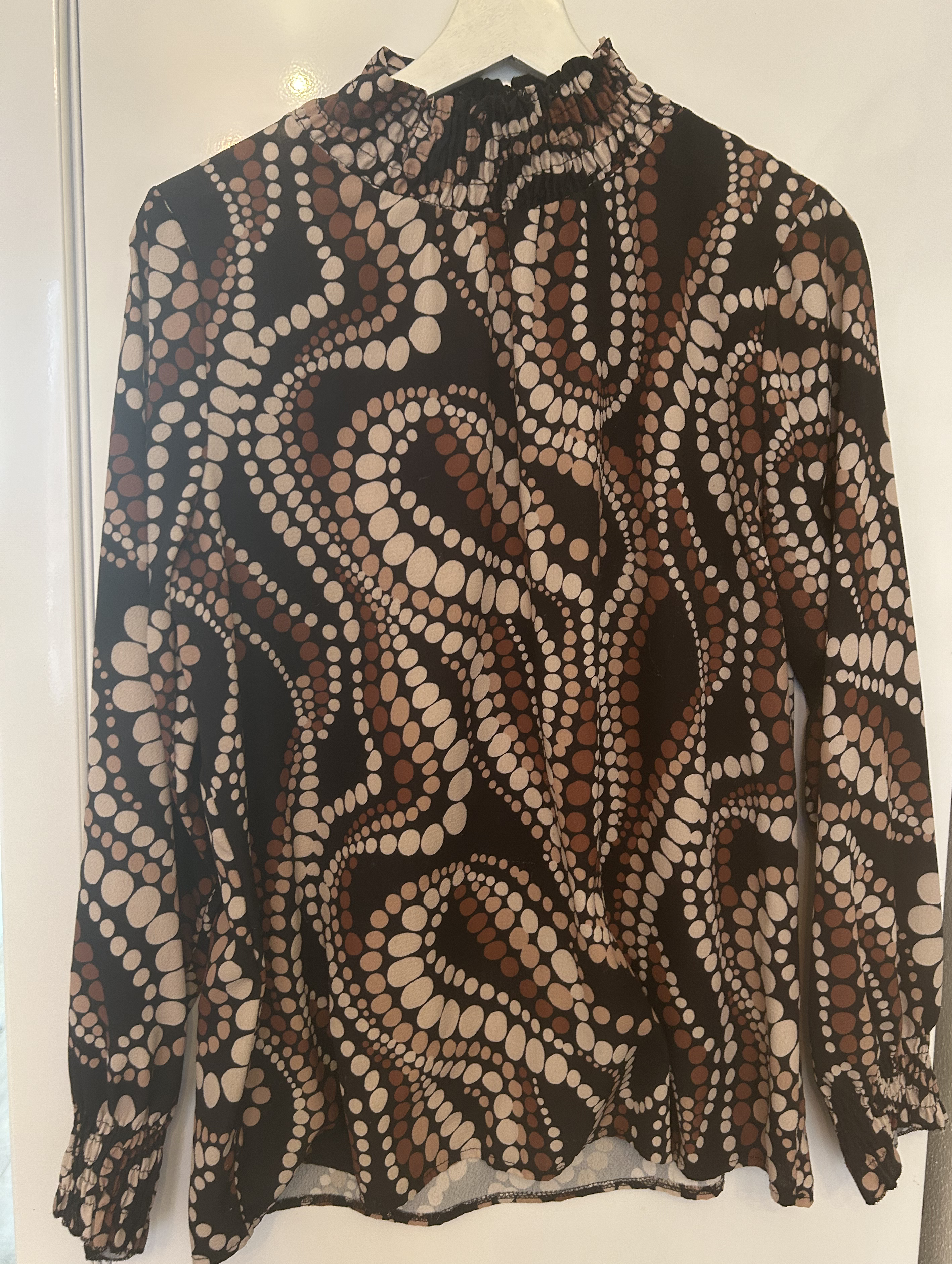 Blouse van viscose (merkloos) Mt L