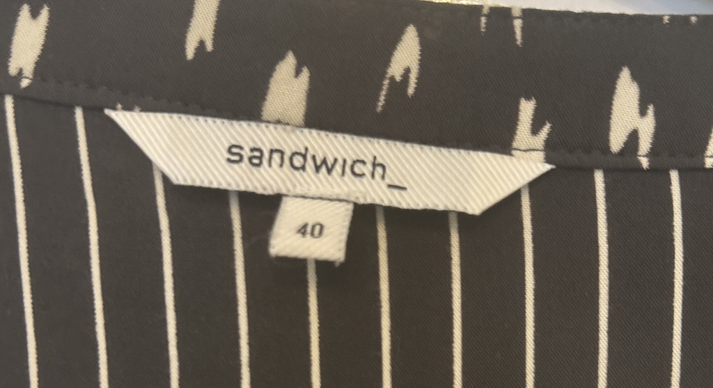 Halflange jurk met bijpassende riem van Sandwich mt 40