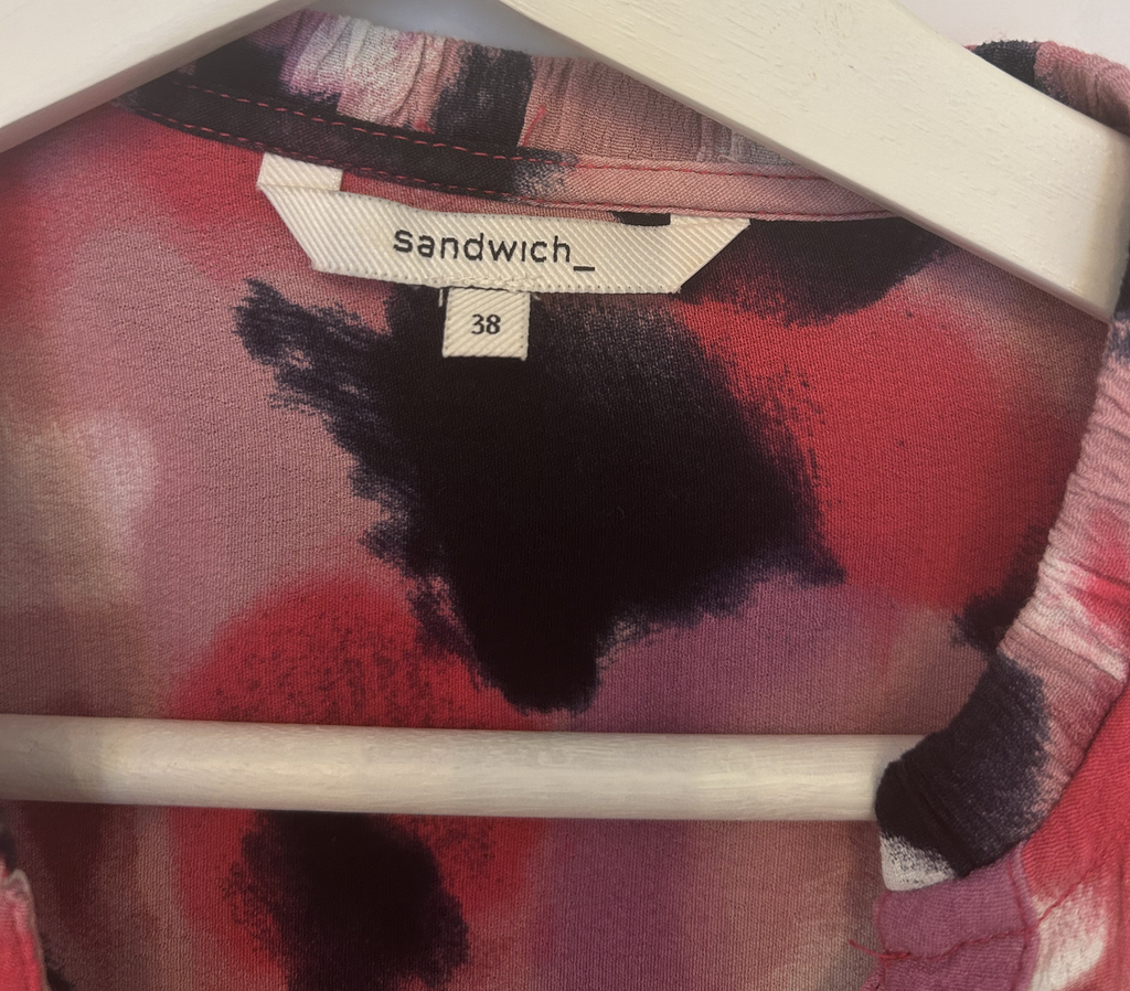 Fleurige lange jurk van Sandwich mt 38